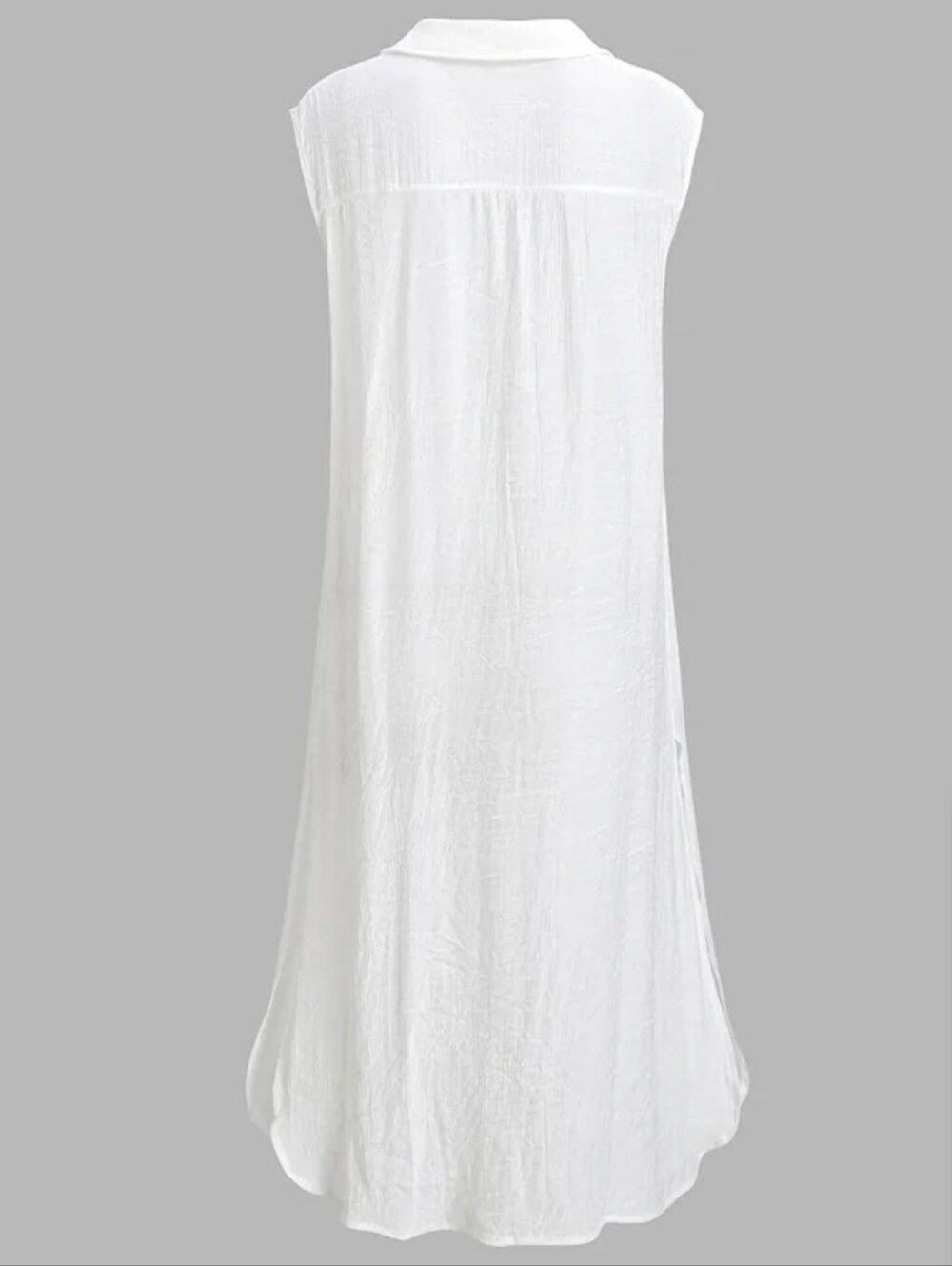 Cupshe White Sheer Slit Maxi Cover-Up Beach Dress Medium New - Picture 2 of 16